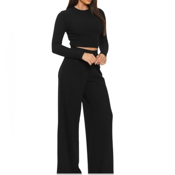 Julia by Love J Pants - 📦Julia by Love J Two Piece Athlesure/Dress/Comfort Pant Set in Black